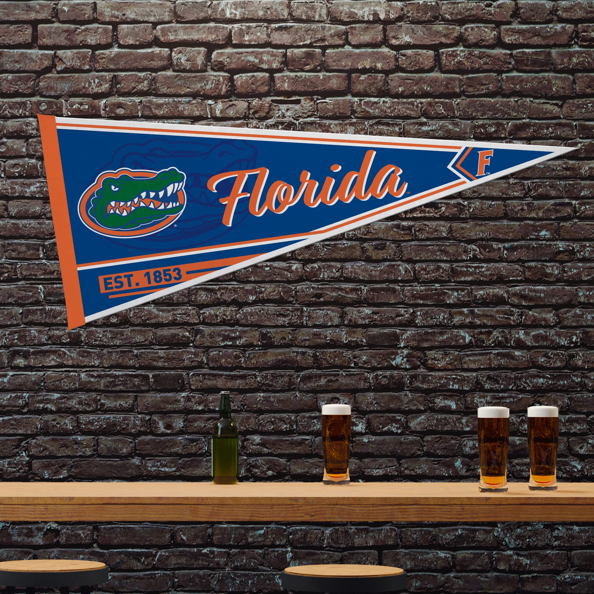 Rico Industries Ncaa Florida Gators Classic 12'' X 30'' Felt Wall D  Cor Pennant - Great For Home/Bed Room/Man Cave D  Cor