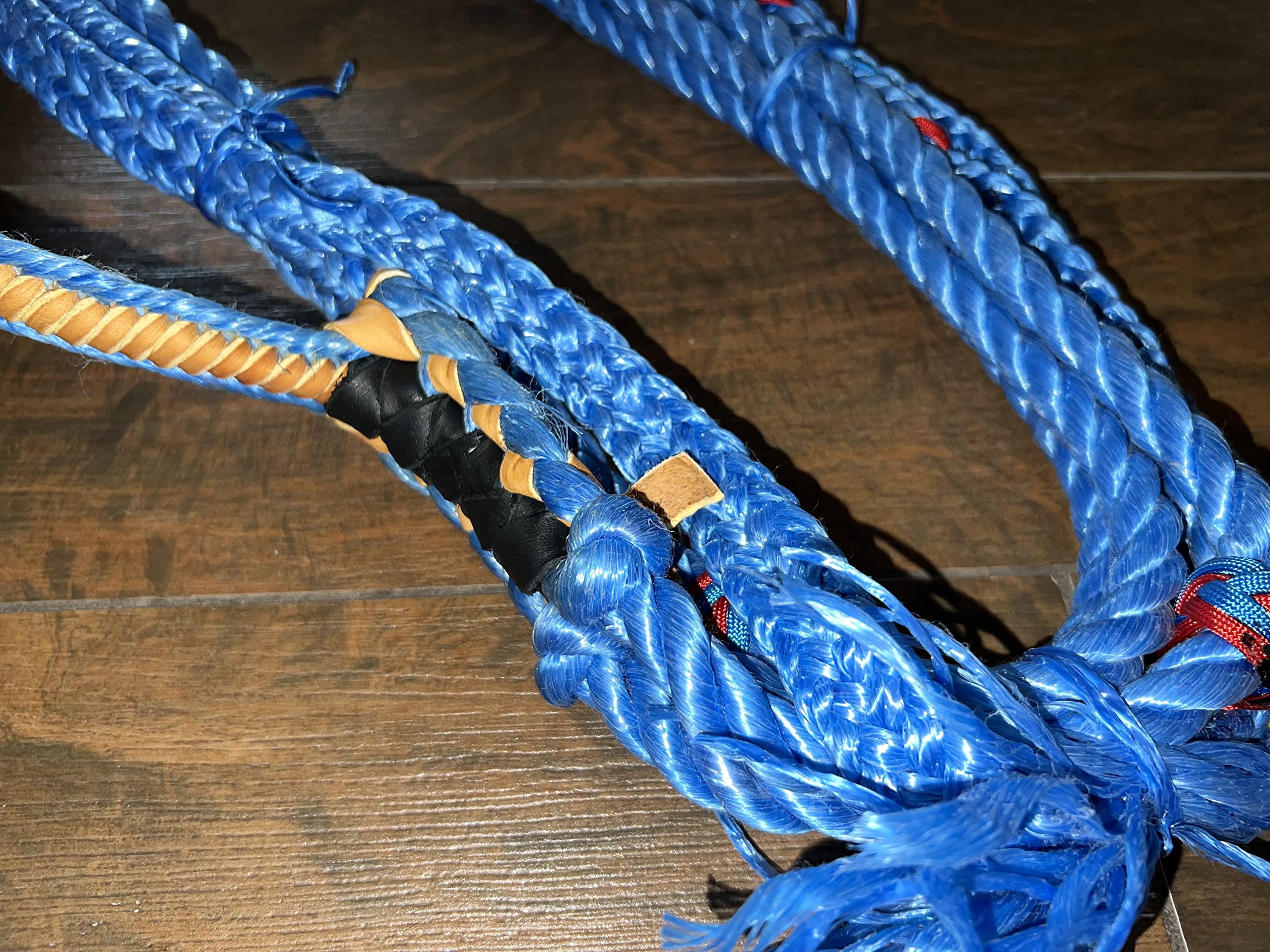Bull Rope Blue Poly Pro 9X7 Rh 7/8'' X 1'' Soft - Ept Bull Ropes Riding Rope 16'