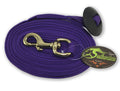 Southwestern Equine Lunge Line for Horses Cotton Horse Lunge Line with Bolt Snap & Rubber Stop (Purple, 24')
