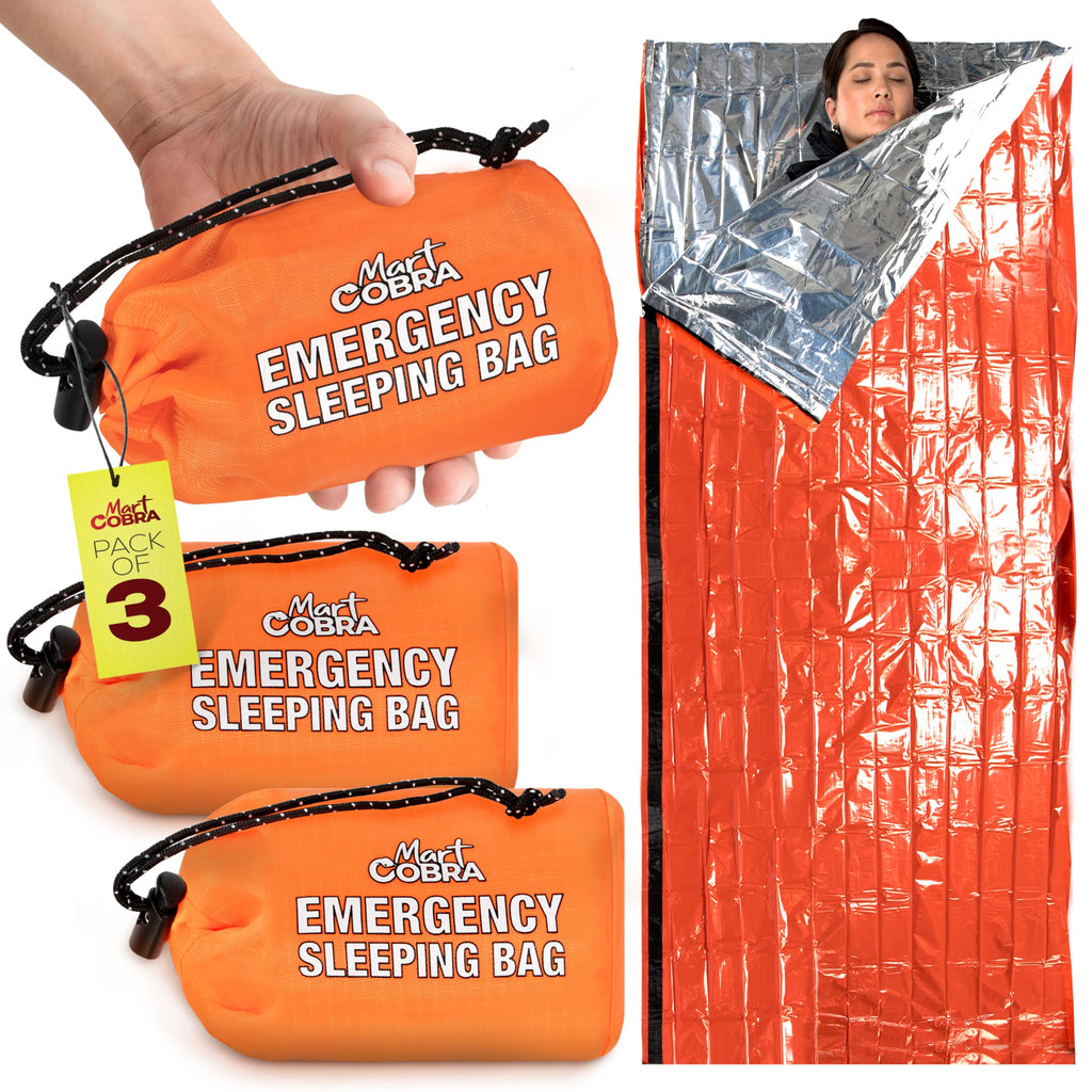 Emergency Sleeping Bag X3, Life Bivy Sack, Emergency Sleeping Bags For Survival Sleeping Bag, Tac Bivvy Bag, Portable Thermal Sl