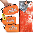 Emergency Sleeping Bag X3, Life Bivy Sack, Emergency Sleeping Bags For Survival Sleeping Bag, Tac Bivvy Bag, Portable Thermal Sl