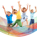 Climbing Cargo Net 6.5 x 9.8 ft Large Kids Backyard Climbing Net Double Layers Playground Safety Net with Storage Bag for Monkey