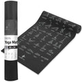 Newme Fitness Yoga Mat For Women And Men - Large, 5Mm Thick, 68 Inch Long, Non Slip Exercise Mats W/ 70 Printed Yoga Poses For P