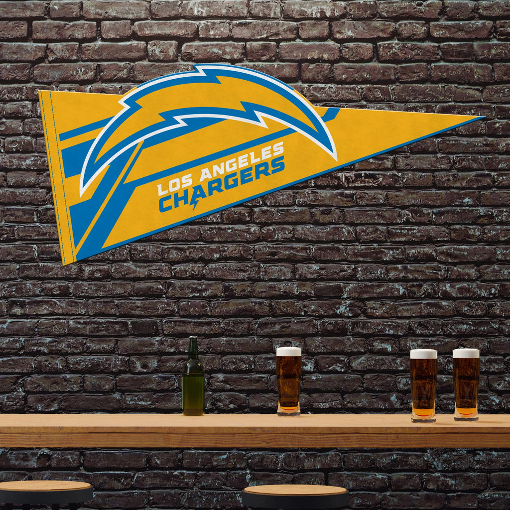 Rico Industries Nfl Football Los Angeles Chargers Soft Felt Pennant - Ez To Hang - Home D  Cor (Game Room, Man Cave, Bed Room)