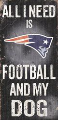 Fan Creations N0640 New England Patriots Football and My Dog Sign,Black