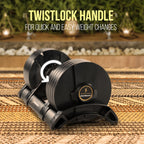 Core Fitness Adjustable Dumbbell Weight Set By Affordable Dumbbells - Space Saver - Dumbbells For Your Home