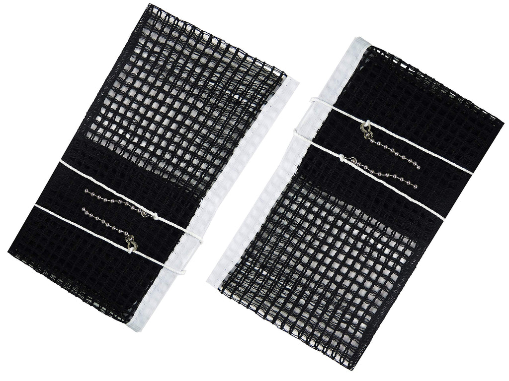 Comesee Ping Pong Nets Replacement, With Chain Tension Table Tennis Nets For Any Table 60 To 72 Inch, 2 Pack Black