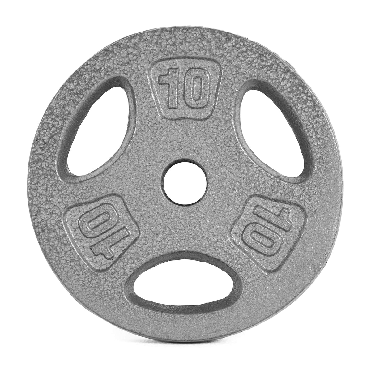 CAP Barbell Standard 1Inch Grip Weight Plates, Single, Gray, 10 lb