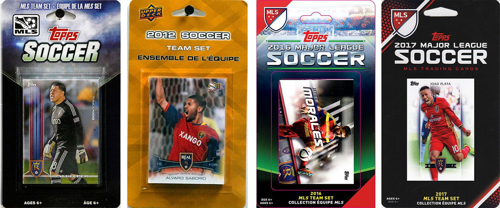 Mls Real Salt Lake 4 Different Licensed Trading Card Team Sets