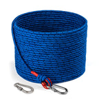Loreso Strong Magnet Fishing Rope Carabiner, Camping Rope - Heavy Duty 1200 Lb Strength All Purpose Ropes, 1/3 Inch Reinforced P