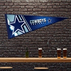 Rico Industries Nfl Football Dallas Cowboys Primary 12'' X 30'' Felt Wall D  Cor Pennant - Great For Home/Bed Room/Man Cave D  C