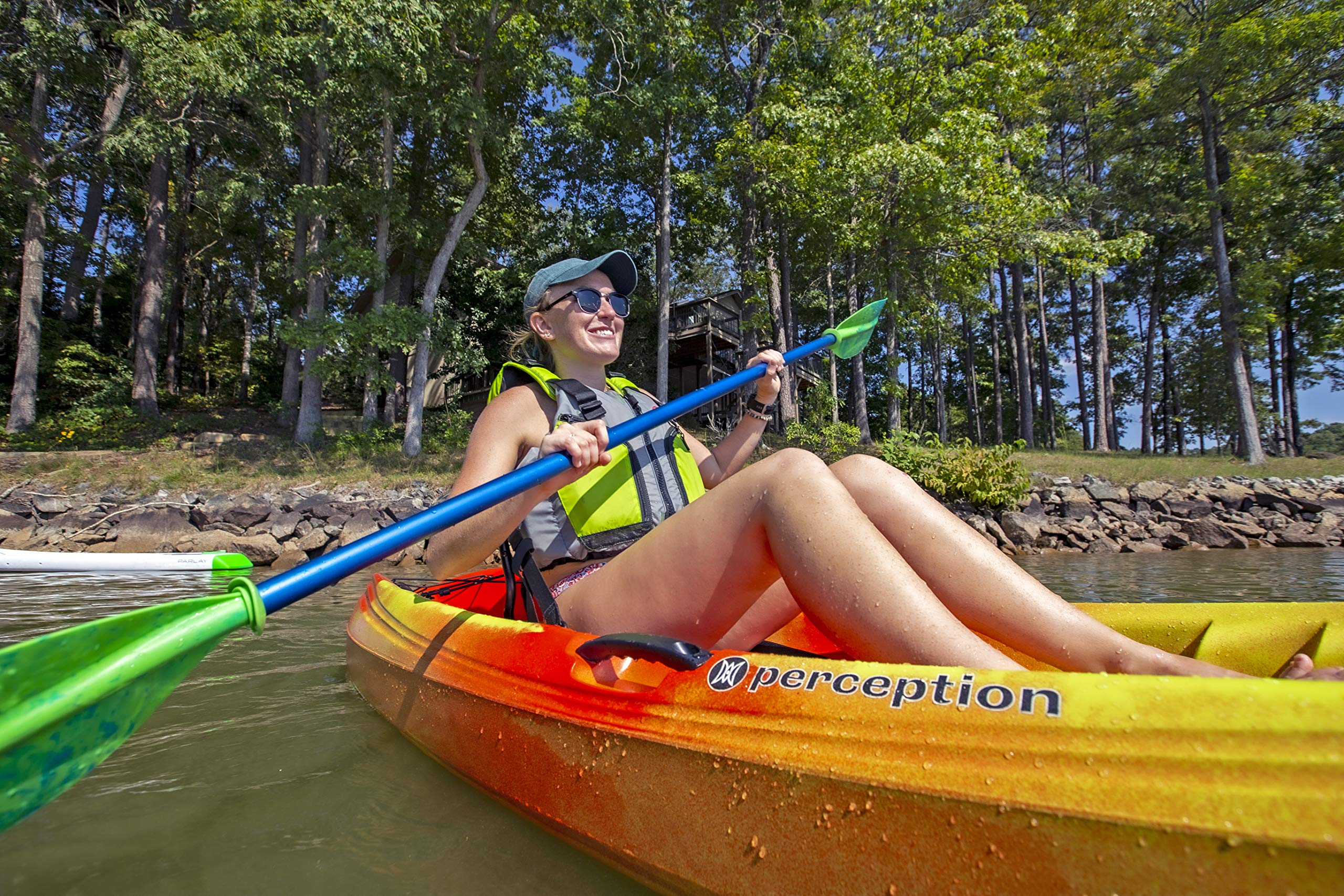Perception Kayaks Tribe 9.5  Sit On Top Kayak For All-Around Fun  Large Rear Storage With Tie Downs  9 5''