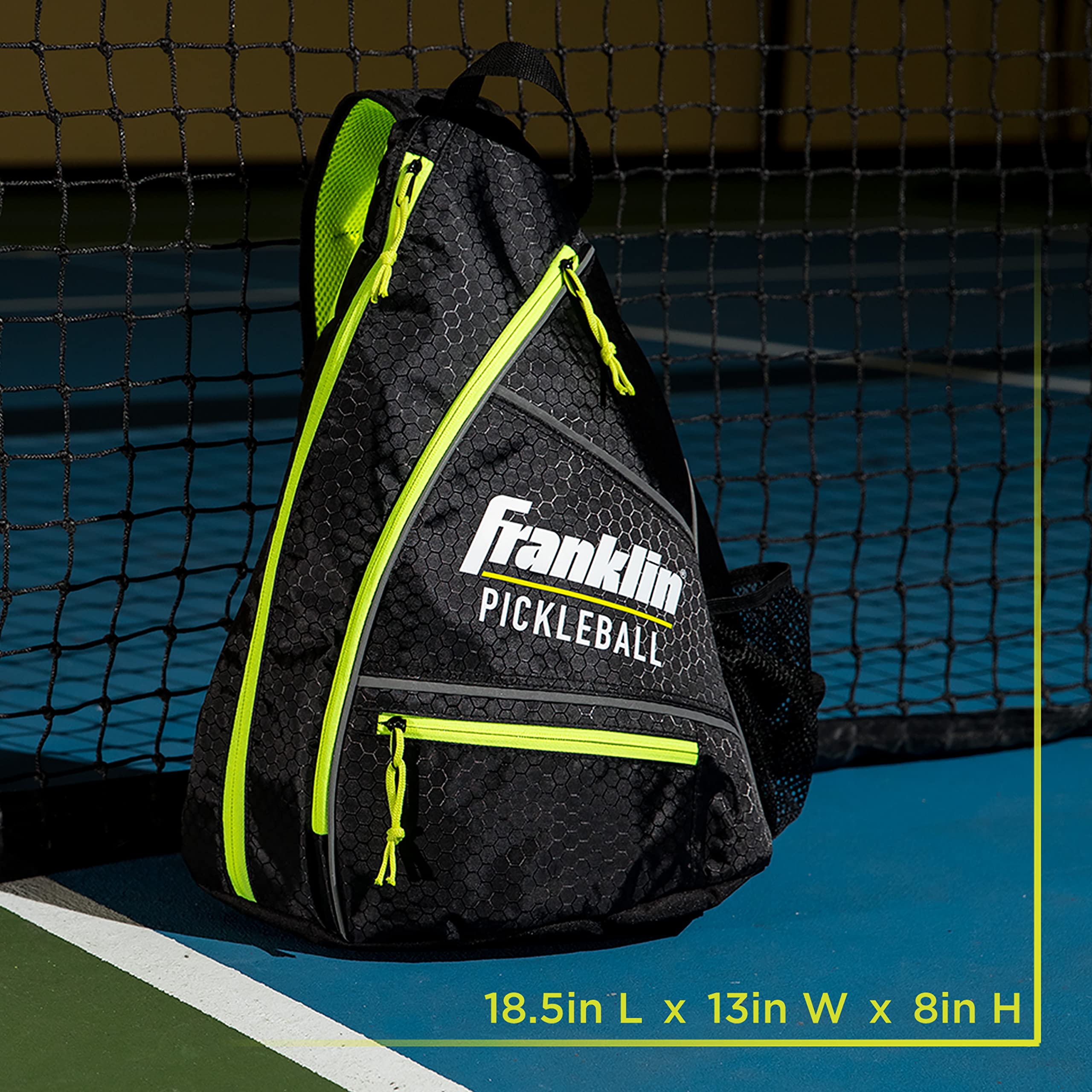 Franklin Sports Pickleball Bags - Pickleball Sling Bag Backpack For Gear + Equipment - Pickleball Bag For Men + Women - Holds Pa