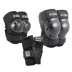80Six Pad Set With Wristguards, Elbow Pads, And Knee Pads For Kids, Black, Junior - Ages 5+