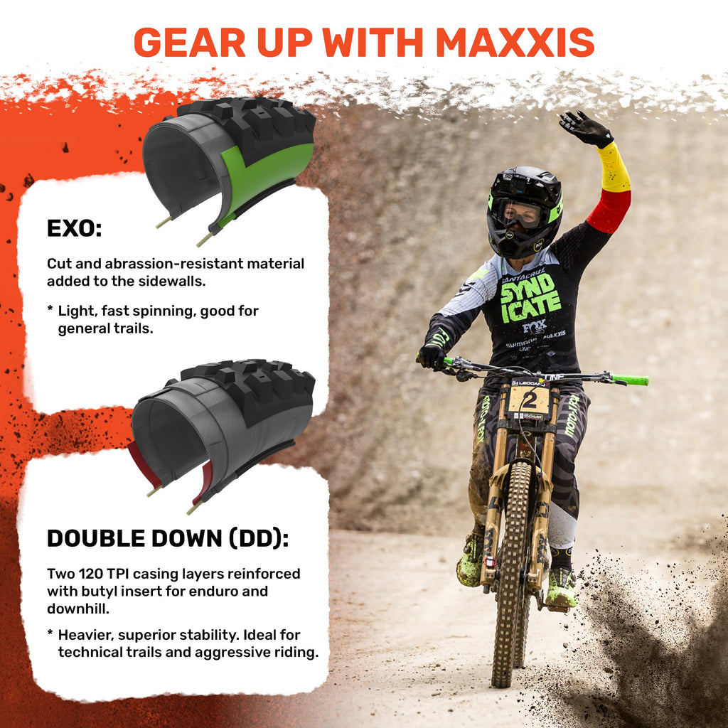 Maxxis - Aggressor | 27.5 X 2.5 | Dual Compound, Exo Puncture Protection, Wide Trail