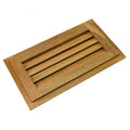 Whitecap 60714 Teak Louvered Insert - 6-3/8'' X 11-3/16'' X 3/4'', Brown