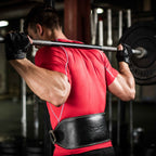 Harbinger Padded Leather Contoured Weightlifting Belt - 4 or 6    Width - Interior Suede Lining & Foam Cushioning - Heavy-Duty D