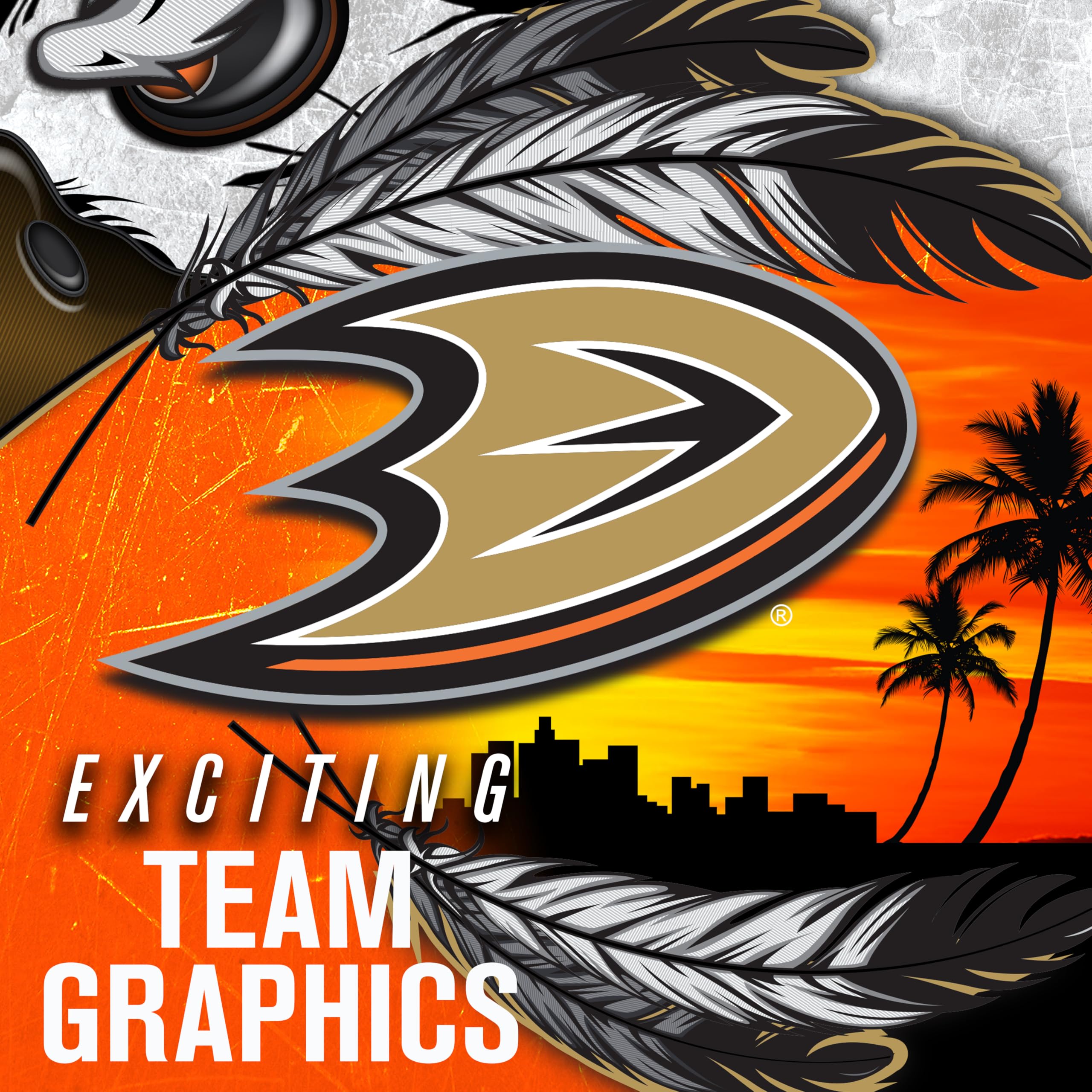 Franklin Sports Anaheim Ducks Nhl Hockey Goalie Face Mask - Goalie Mask For Kids Street Hockey - Youth Nhl Team Masks For Kids