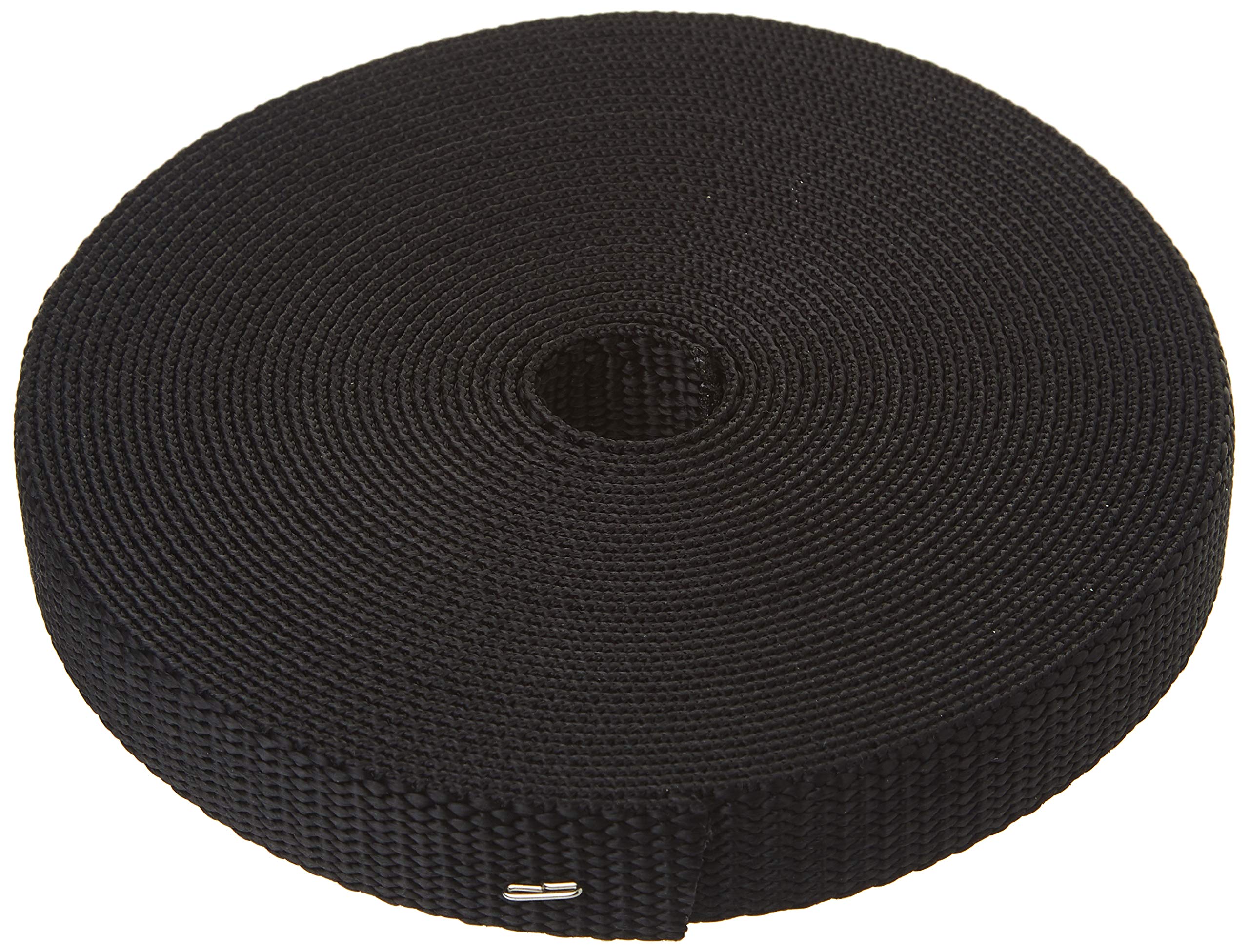 Strapworks Heavyweight Polypropylene Webbing - Heavy Duty Poly Strapping For Outdoor Diy Gear Repair, 3/4 Inch X 10 Yards, Black