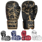 Boxing Training Sparring Kickboxing Punching Heavy Bag Muay Thai Mitts Mma Gloves For Youth, Men & Women (Black/Gold, 16 Oz)