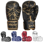 Boxing Training Sparring Kickboxing Punching Heavy Bag Muay Thai Mitts Mma Gloves For Youth, Men & Women (Black/Gold, 16 Oz)