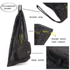 Pacmaxi Snorkeling Gear Bag, Shoulder Strap Mesh Draw Bag For Scuba, Snorkel, Swim, Can Holds Diving Mask, Dry Top Snorkel, Trek