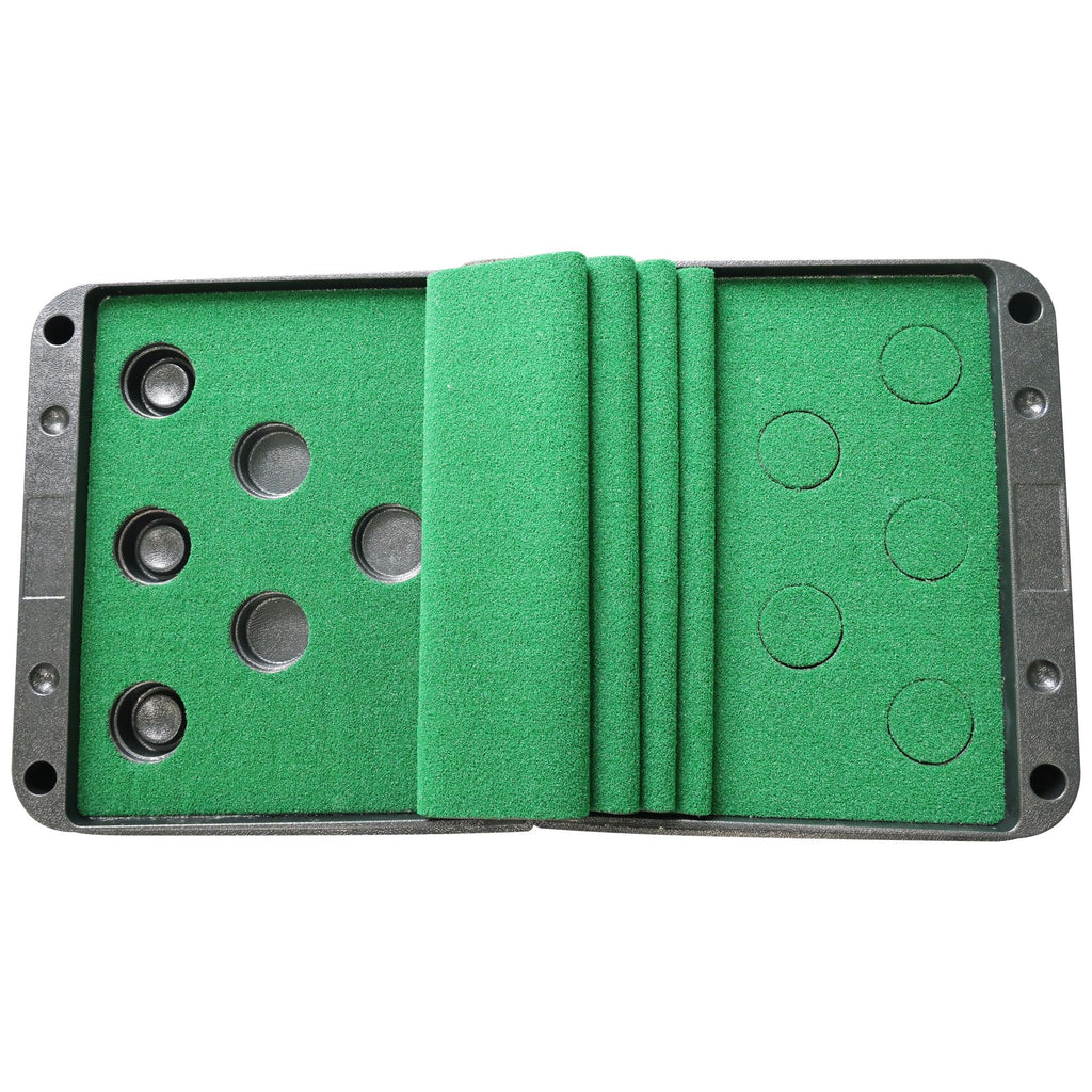 Signature Fitness Golf Pong Putting Game - Ultimate 2-On-2 Golf Putting Game For Parties And More, 6 Discs Included