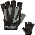 Contraband Black Label 5150 Mens Pro Leather Fingerless Weight Lifting Gloves - Durable Light - Medium Padded Split Leather Gym 