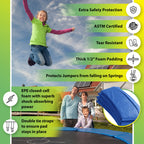 Upper Bounce Replacement Safety Pad, Fits 40'' Round Mini Rebounder Foldable Trampoline With 6 Legs- Blue