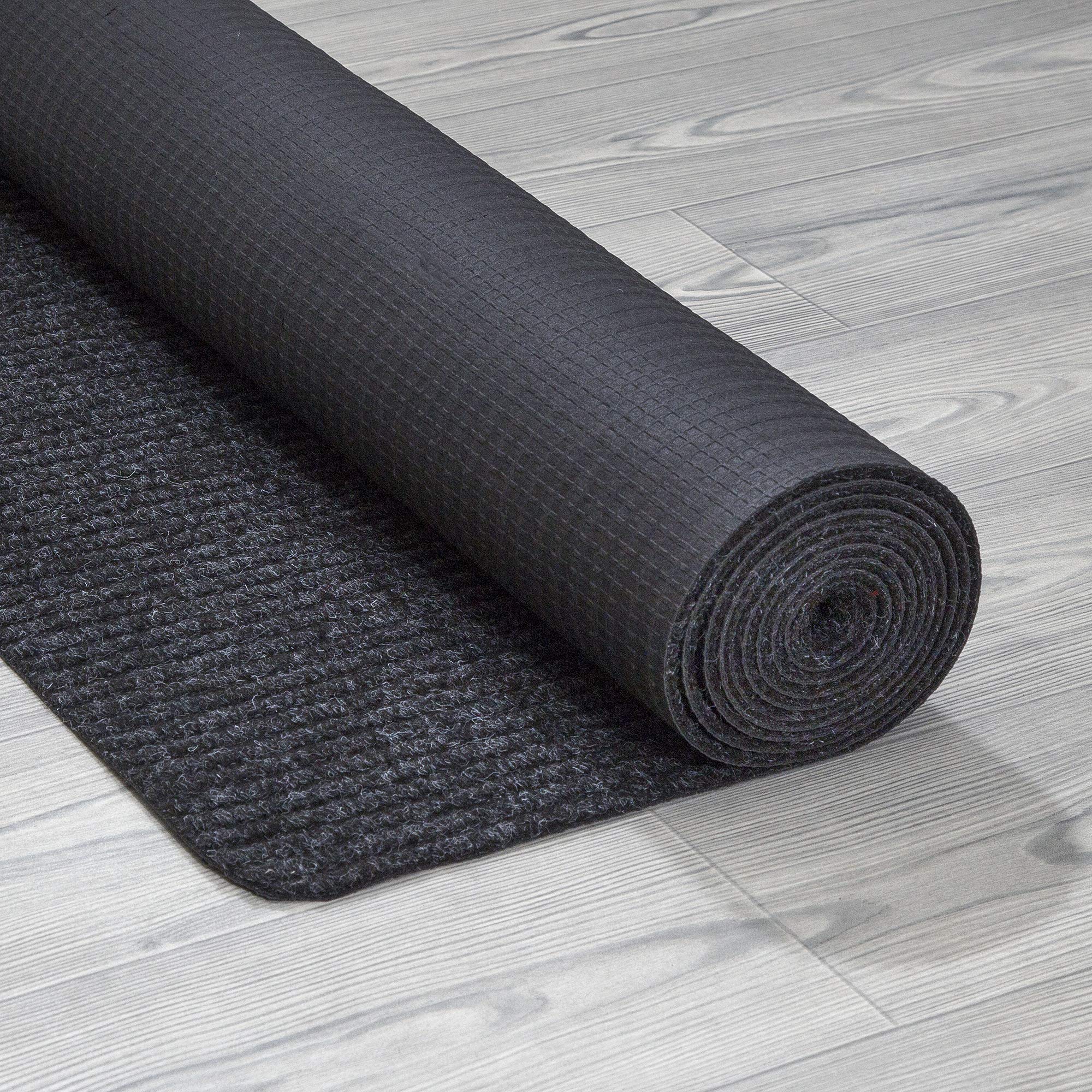 Scrape Rib Solid Design Non-Slip Rubberback 3X12 Indooroutdoor Waterproof Runner Rug For Hallway, Kitchen, Living Room, Garage,