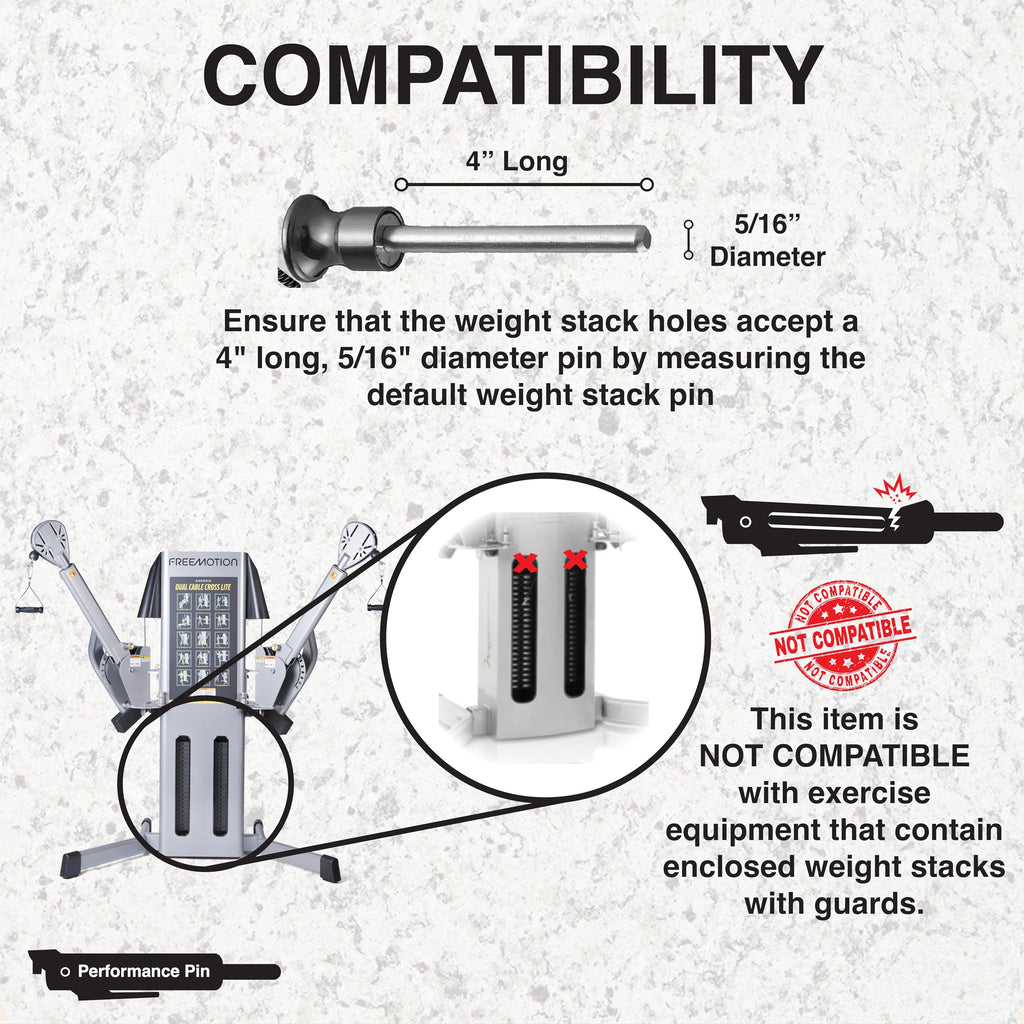 Performance Pin The Original Drop Set Pins For Gym | One More Rep With Weight Stack Pins | Instant Transition To Lower Weights F