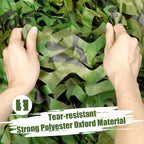 Iunio Camo Netting Camouflage Hunting Blind - 2Pcs Camo Net Mesh Material Burlap For Duck Blind, Military Surplus, Deer Stand, D