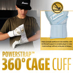 Franklin Sports Mlb Batting Gloves - Infinite Powerstrap Baseball + Softball Batting Gloves - Durable Full Wrap Cage Practice Gl