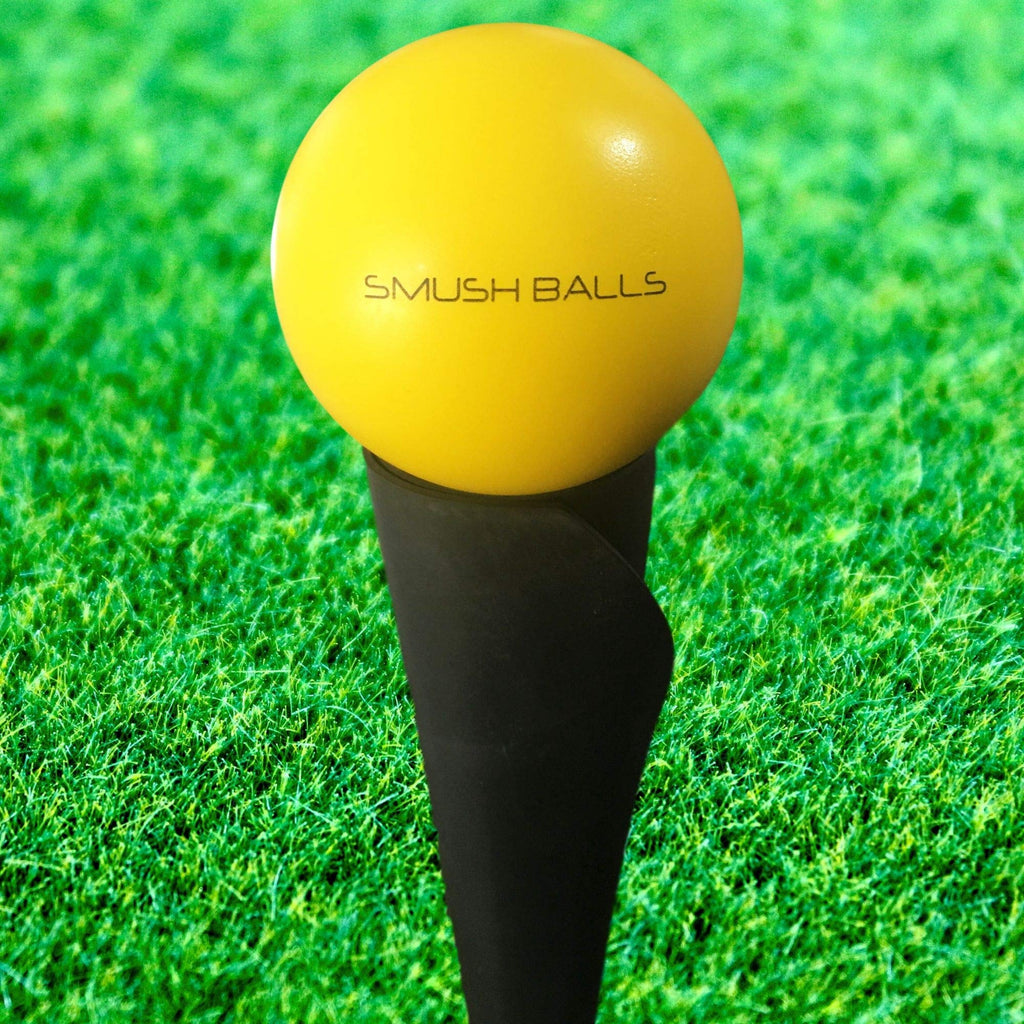 Smush Balls Smushballs The Ultimate Anywhere Batting Practice Baseball (Yellow, 12 Pack W/Bag)