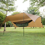 Onetigris Bulwark Camping Tarp, 100% Waterproof Bushcraft Shelter, Lightweight Hammock Rain Fly Portable Anti Uv Large 12.8Ft X