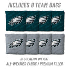 YouTheFan NFL Philadelphia Eagles 2 x 3 Wood Cornhole Game with Logo Bags