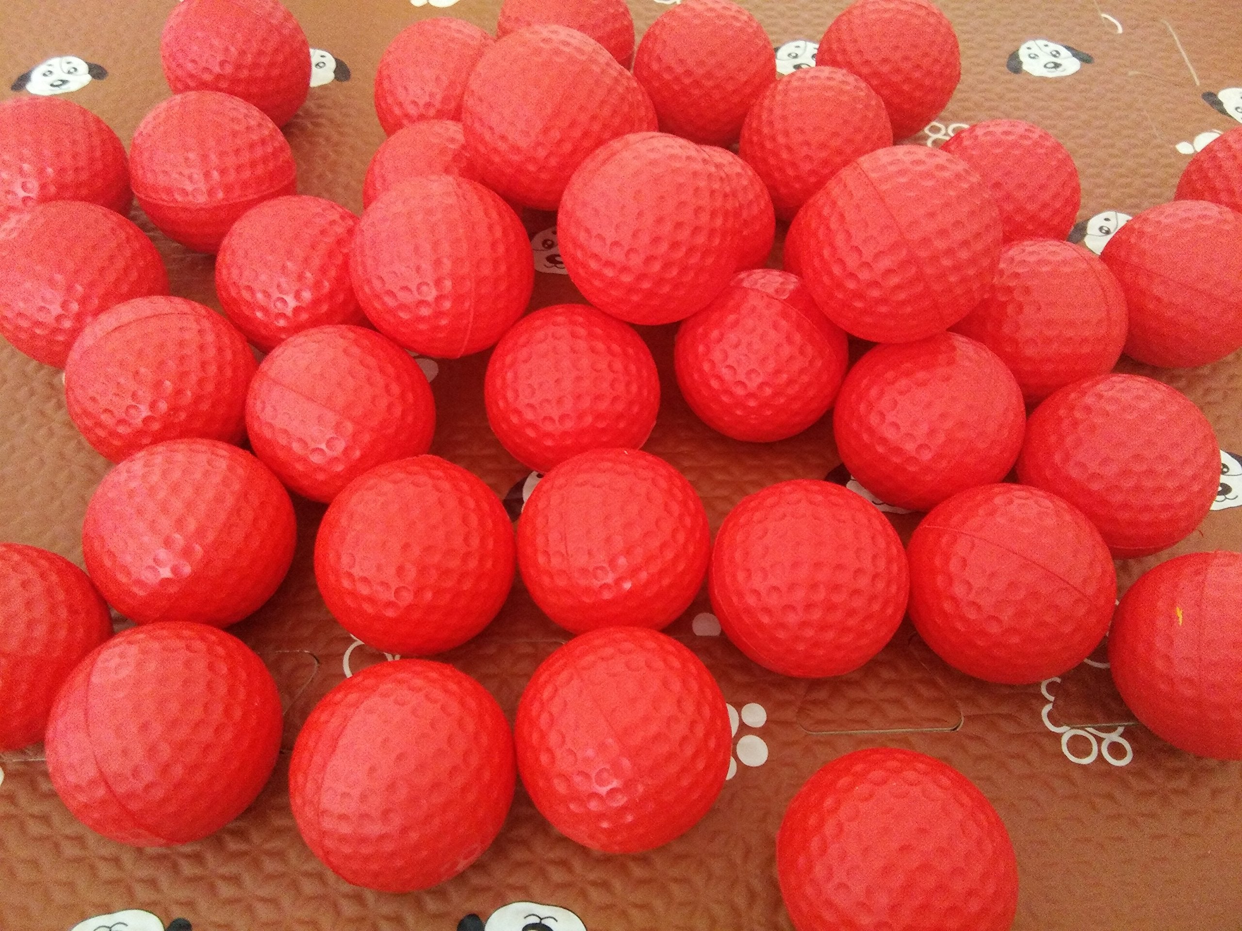Dsmile Colorful Foam Golf Practice Balls 36 Pack Light Soft Elastic Training Multifunction Sport Balls