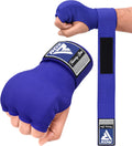 Rdx Training Boxing Inner Gloves Hand Wraps Mma Fist Protector Bandages Mitts,Blue,Medium