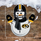 Rico Industries Ncaa Missouri Tigers Snowman Shape Cut Pennant - Home And Living Room D  Cor - Soft Felt Ez To Hang