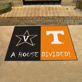 FANMATS 18684 Vanderbilt / Tennessee House Divided Rug - 34 in. x 42.5 in.