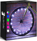 Activ Life Bike Lights, White, 1-Tire Pack Led Bicycle Christmas Lights For Wheels With Batteries Included, Fun Gift Ideas For H