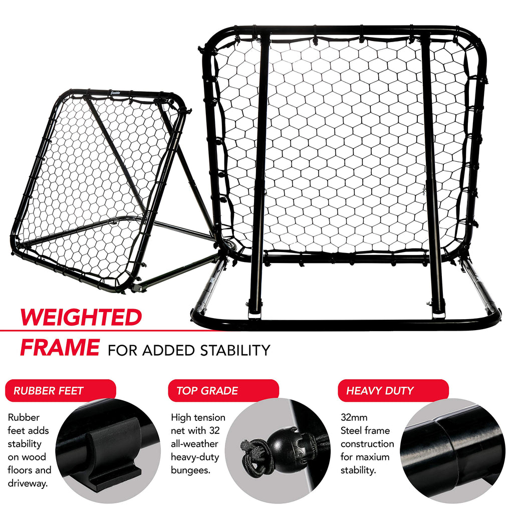Franklin Sports Basketball Pass Back Rebounder Net - Multi-Sport Training Rebound Screen - Perfect For Passing And Shooting Prac
