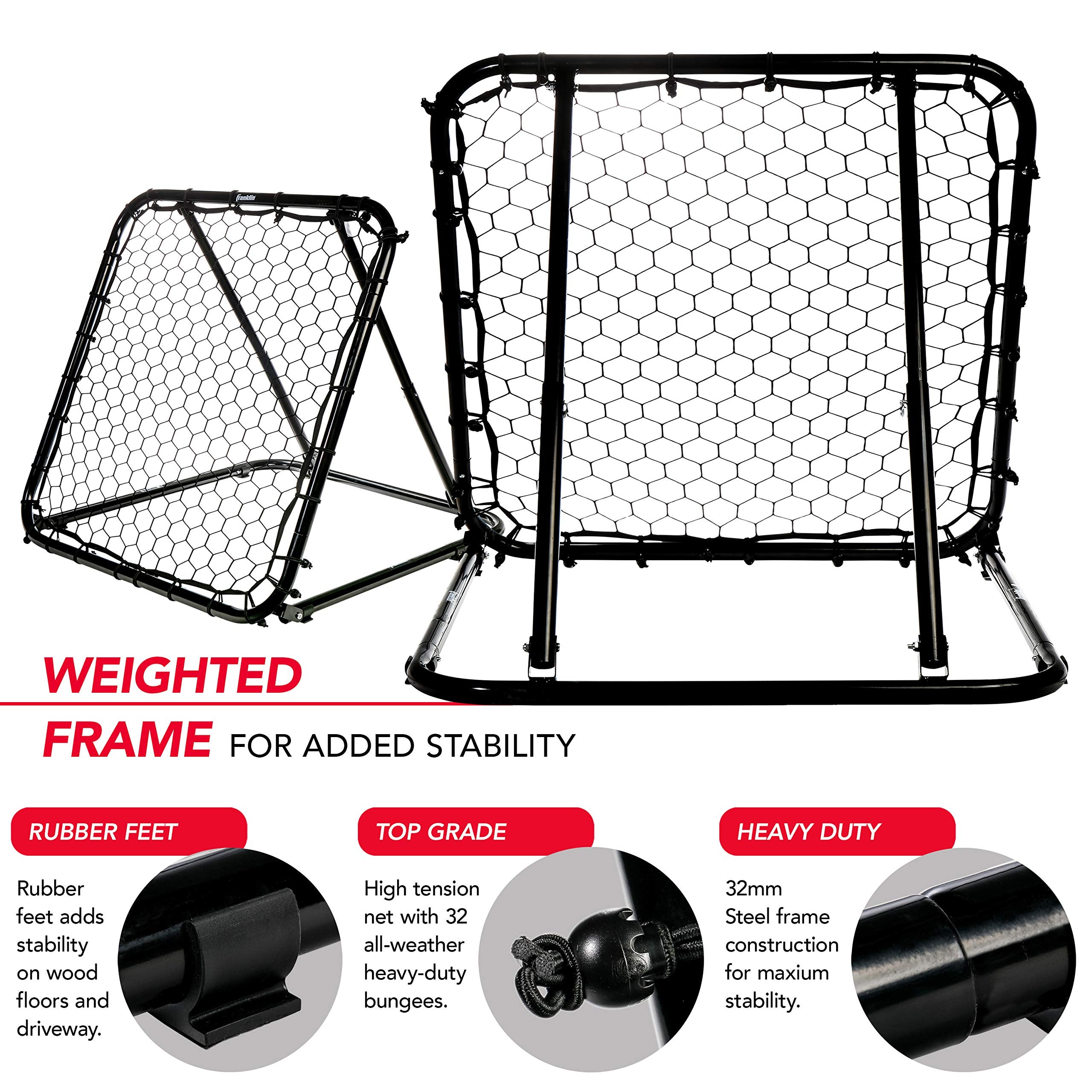 Franklin Sports Basketball Pass Back Rebounder Net - Multi-Sport Training Rebound Screen - Perfect For Passing And Shooting Prac