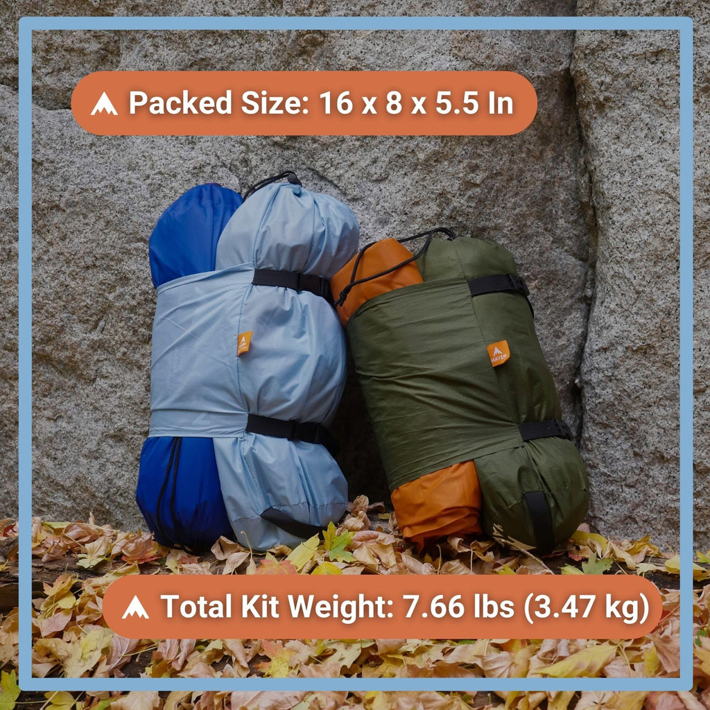 Haven Tent Xl Lay Flat Hammock Tent - Waterproof Tent & Camping Hammock With Mosquito Net - Includes Insulated Pad And Rainfly -