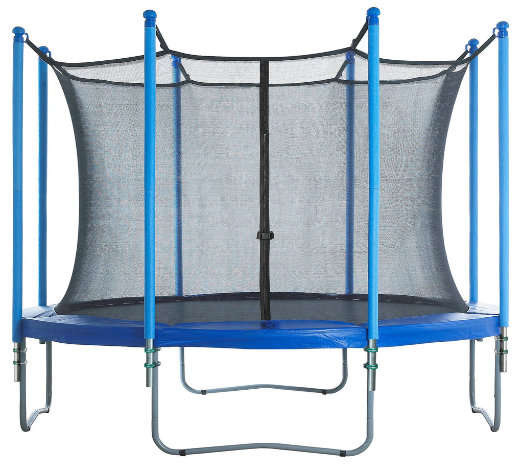 Upper Bounce Trampoline Safety Enclosure Set Including Trampoline Net, 8 Trampoline Poles (With 8 Pole Caps) Trampoline Pole Foa