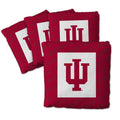 YouTheFan Officially-Licensed NCAA Indiana Hoosiers Set of 4 Cornhole Bags - All Weather Regulation 6    x 6    Size - 16oz Weig
