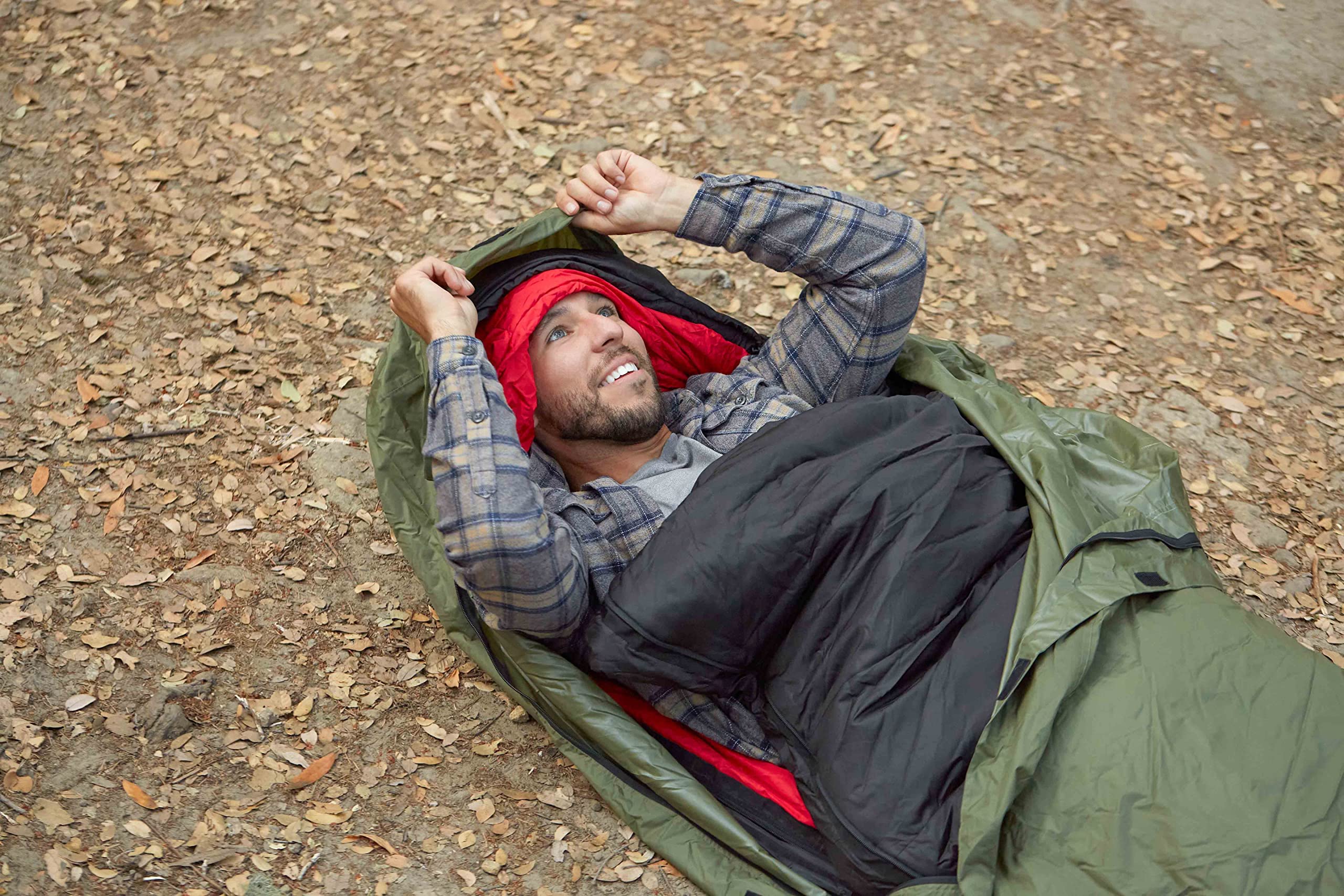 Omnicore Designs Mil-Spec 6-Pc. Hooded Rectangular Modular Sleeping Bag System 30F To -30F