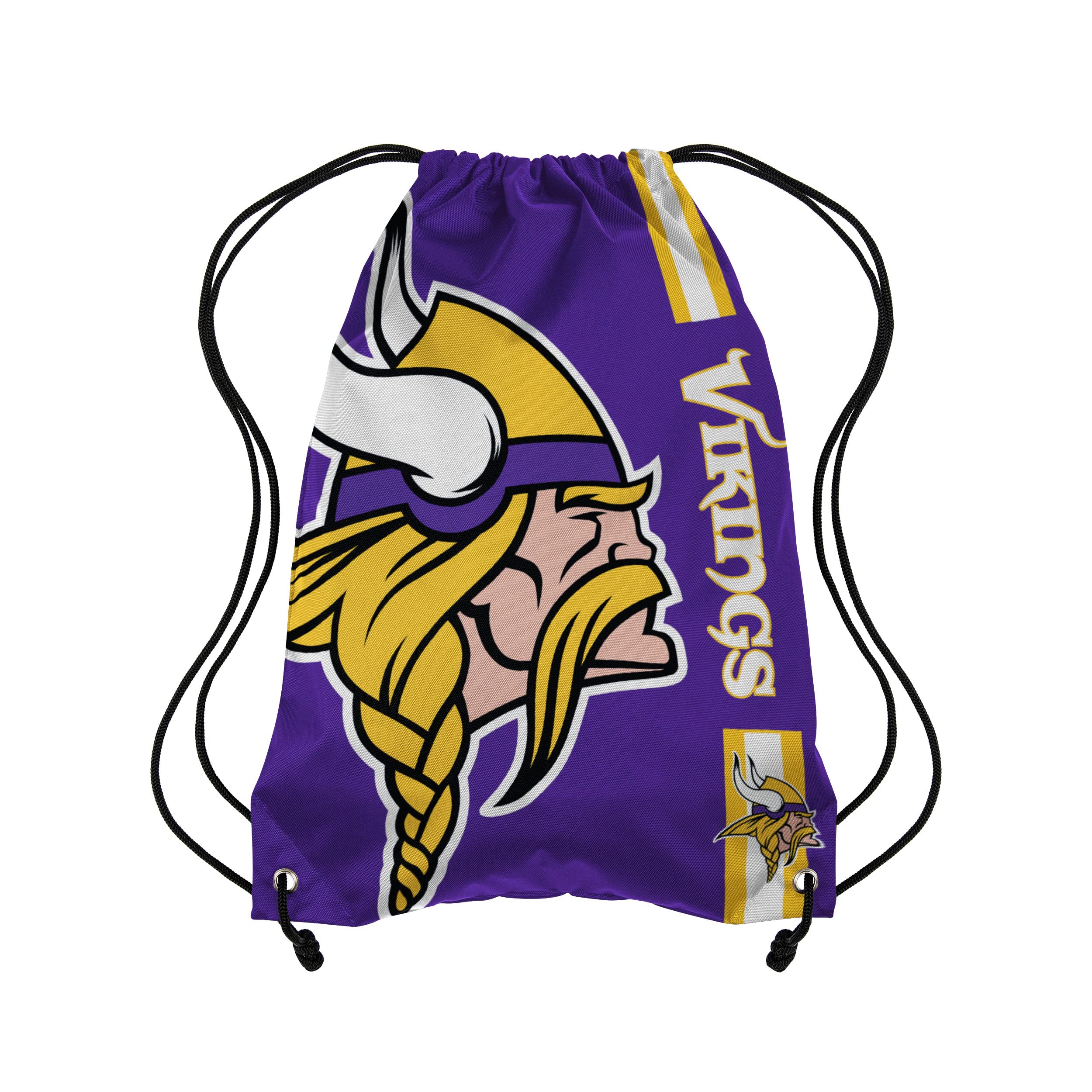 FOCO Minnesota Vikings NFL Big Logo Drawstring Backpack