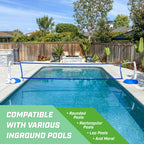 Gosports Splash Net Pro Pool Volleyball Net Includes 2 Water Volleyballs And Pump