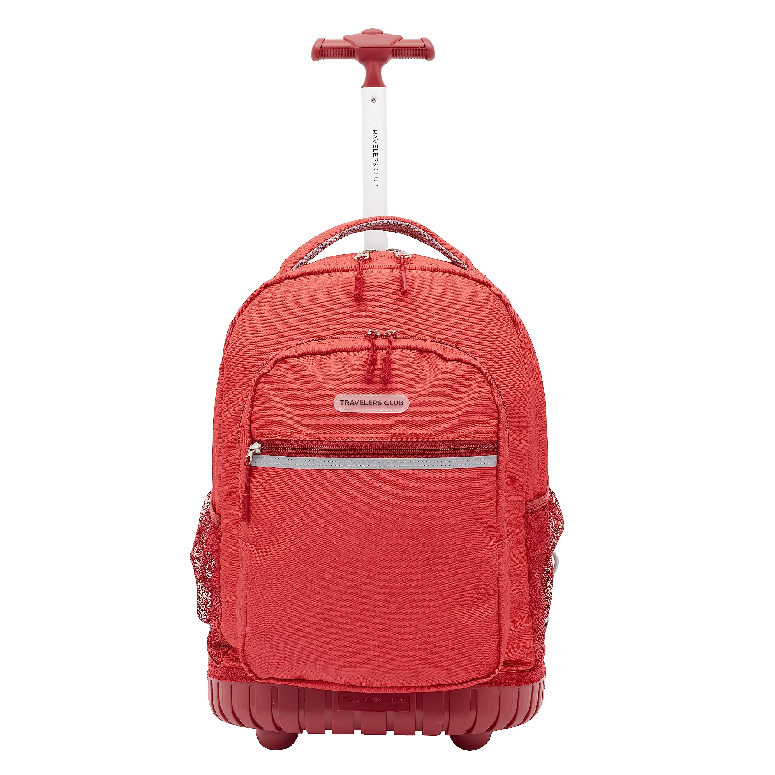 Travelers Club 18 Rolling Backpack with Shoulder Straps, Red